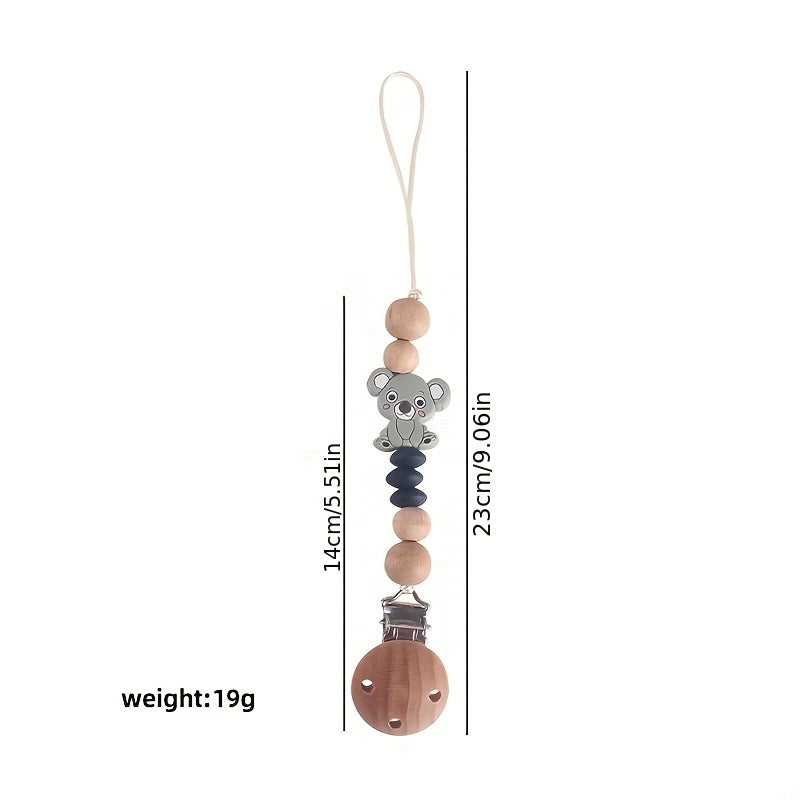 Bear Silicone Pacifier Clip | Safe Anti Chain Nipple Holder