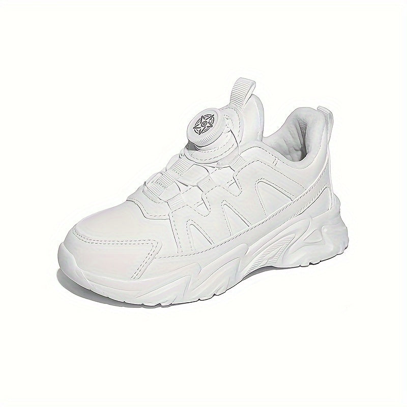 Chunky Boy's Shoes w/ Rotating Buckle Non Slip Sneakers