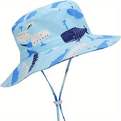 Shark Fisherman's Hat Sun Protection Bucket Hat Outdoor Beach Party Boys Girls