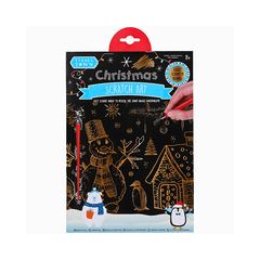 Christmas Scratch Art Set - Fun Holiday Craft Kit