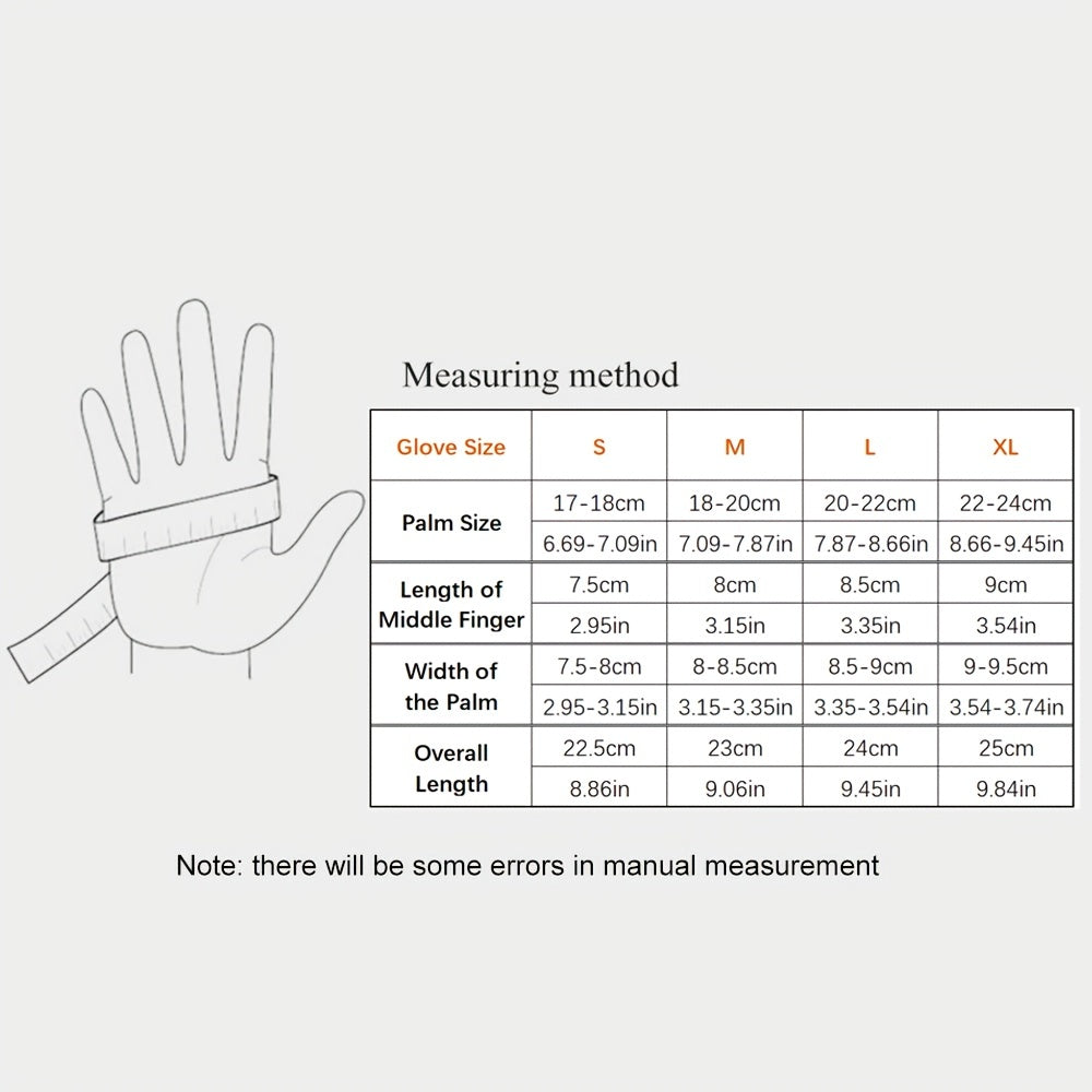 Waterproof Windproof Velvet Gloves for Motorcycle Riding, Touch Screen Non-Slip