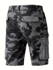 Men s Camo Cargo Shorts Lightweight Flap Pocket Work Outdoors