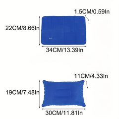 Flocking Inflatable Pillow for Camping Travel