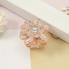 Flower Rhinestone Scarf Ring Scarf Buckle Clip Women Casual Outdoor Scarf Buckle