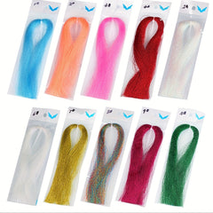 30 Colors Hair Hook Tying Materials Fly Tying Materials Flash Tinsel