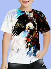 Vintage Eagle Graphic T shirt for Boys