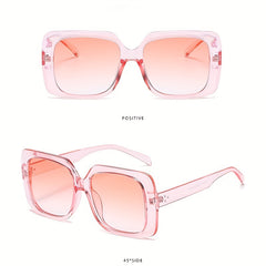 Large Frame Pink Tea Sunglasses Combo for Couples