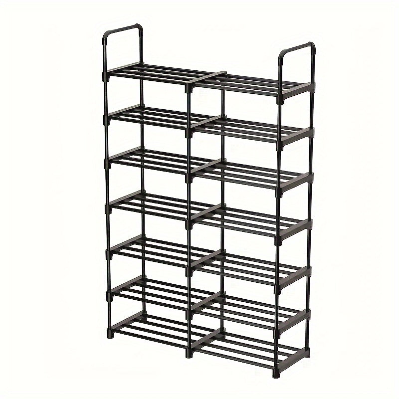 7 Layer Shoe Rack Apartment Large Capacity Floor Standing Storage Rack