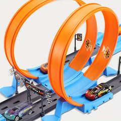 Wind & Fire Wheel Double Ejection Racing Track Car Toy