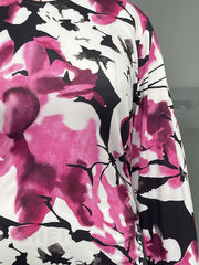 Floral Print Long Sleeve Mini Dress