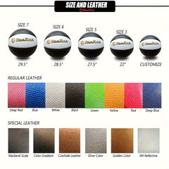 DunRun Size 7 Basketball Indoor Outdoor Competition Microfiber Leather Ball