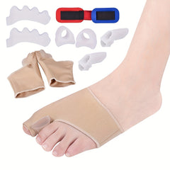 9pcs Silica Gel Toe Separators for Foot Health