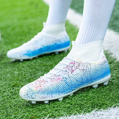 Youth Spiked Football Boots Anti-Skid Training Shoes