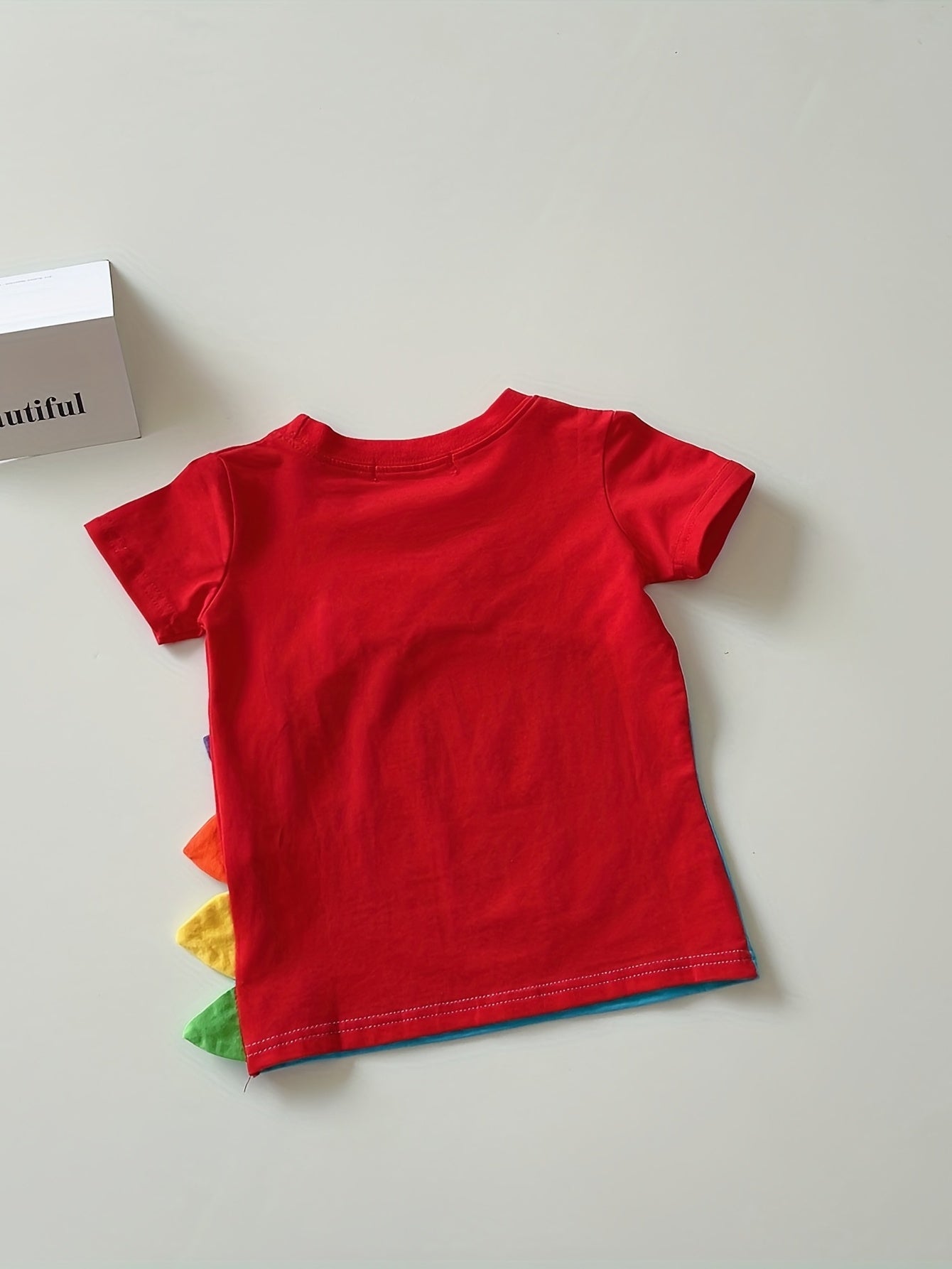 Cartoon Dinosaur 3D Print Kids T shirt Short Sleeve Tee Top