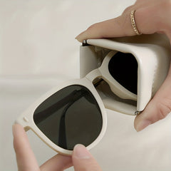 Slogan Graphic Glasses Bag Waterproof Sunglasses Storage Bag