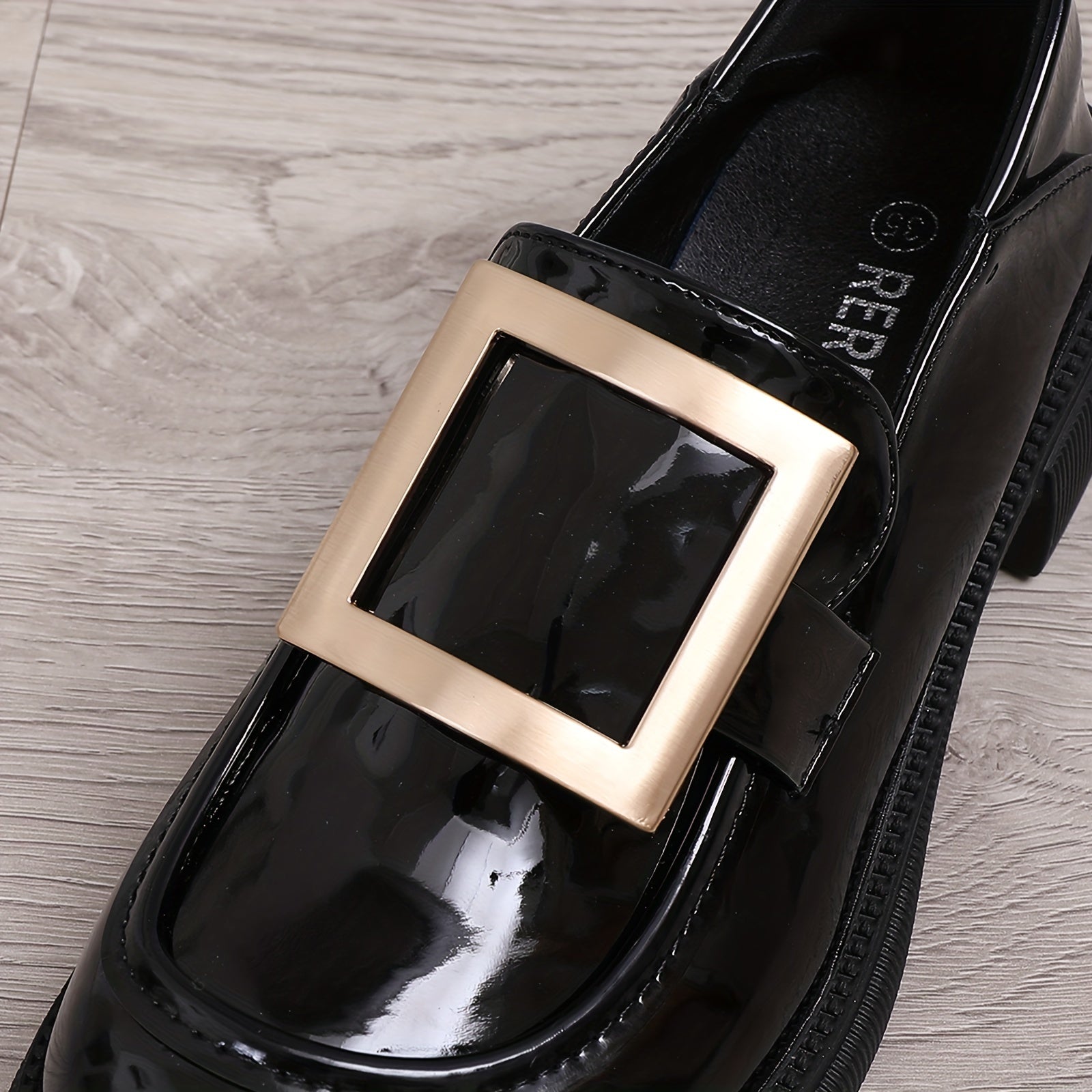 Glitter Loafers Slip On Patent Leather Casual Shoes
