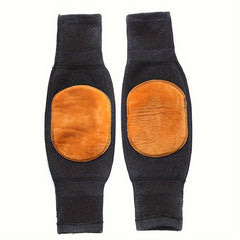 2pcs Winter Warm Knee Pads Double Thick Wool Protection Fleece Wind Cold Gear