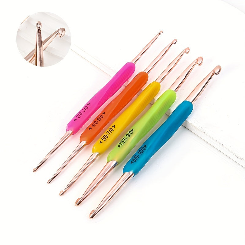 5pcs Soft Crochet Hand-Knitted Tools Wool Crochet Set For Arthritic Hands
