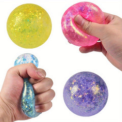 Glittery Maltose Stress Balls Colorful Sensory Toys for Party Favors