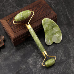 Jade Roller And Gua Sha Tools Set - Skin Care Massager