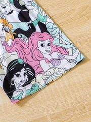 5pcs Girls Cartoon Print Shorts for Summer