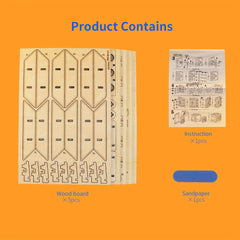 MUSIC PARK 3D Wooden Puzzle DIY Combination Lock Box Mechanical Storage Safe