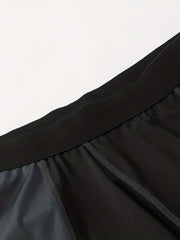 Men's High Stretch Tight Long Compression Pants With Side Pocket