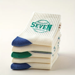 5 Pairs Boys Kids Sports Crew Socks Warm for Autumn Winter