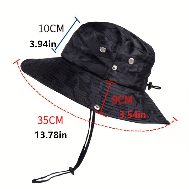 Camouflage Sun Hat for Men and Women - Sun Protection Bucket Hat