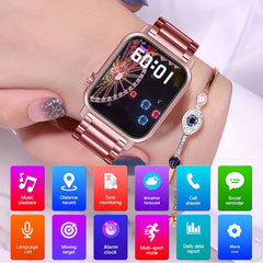 Smart Watch Answering Calls for Android IP68 Pink
