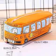 Canvas Pencil Case for School Supplies Storage