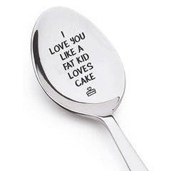 Love Letter Stainless Steel Milk & Coffee Spoons - Anniversary Gift