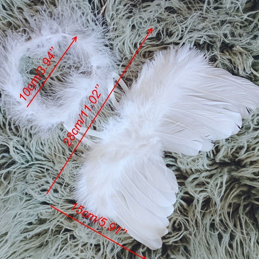 Angel Wings Baby Photography 2pcs Set Props