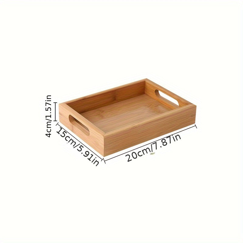 Wooden Nesting Tray Natural Wooden Tray With Handle For Crafts And Decoration