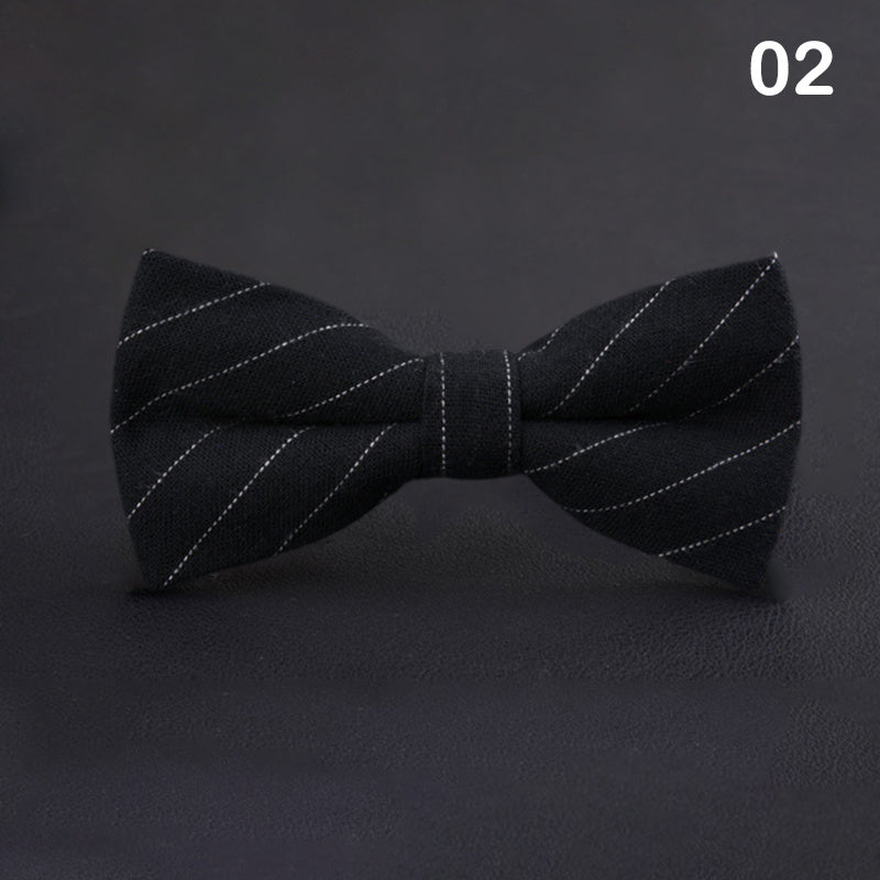 Striped Butterfly Bow Ties Cravat For Wedding Party
