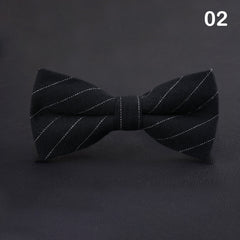 Striped Butterfly Bow Ties Cravat For Wedding Party