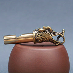 Brass Whistle Dragon Monkey Elephant Design Outdoor Survival Emergency