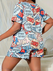 Y2K Pop Art Print Pajama Set