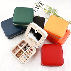 PU Jewelry Box 7 Colors Travel Organizer
