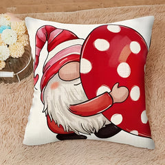4pcs Linen Printed Sofa Cushion Pillowcase Living Room Backrest Pillow