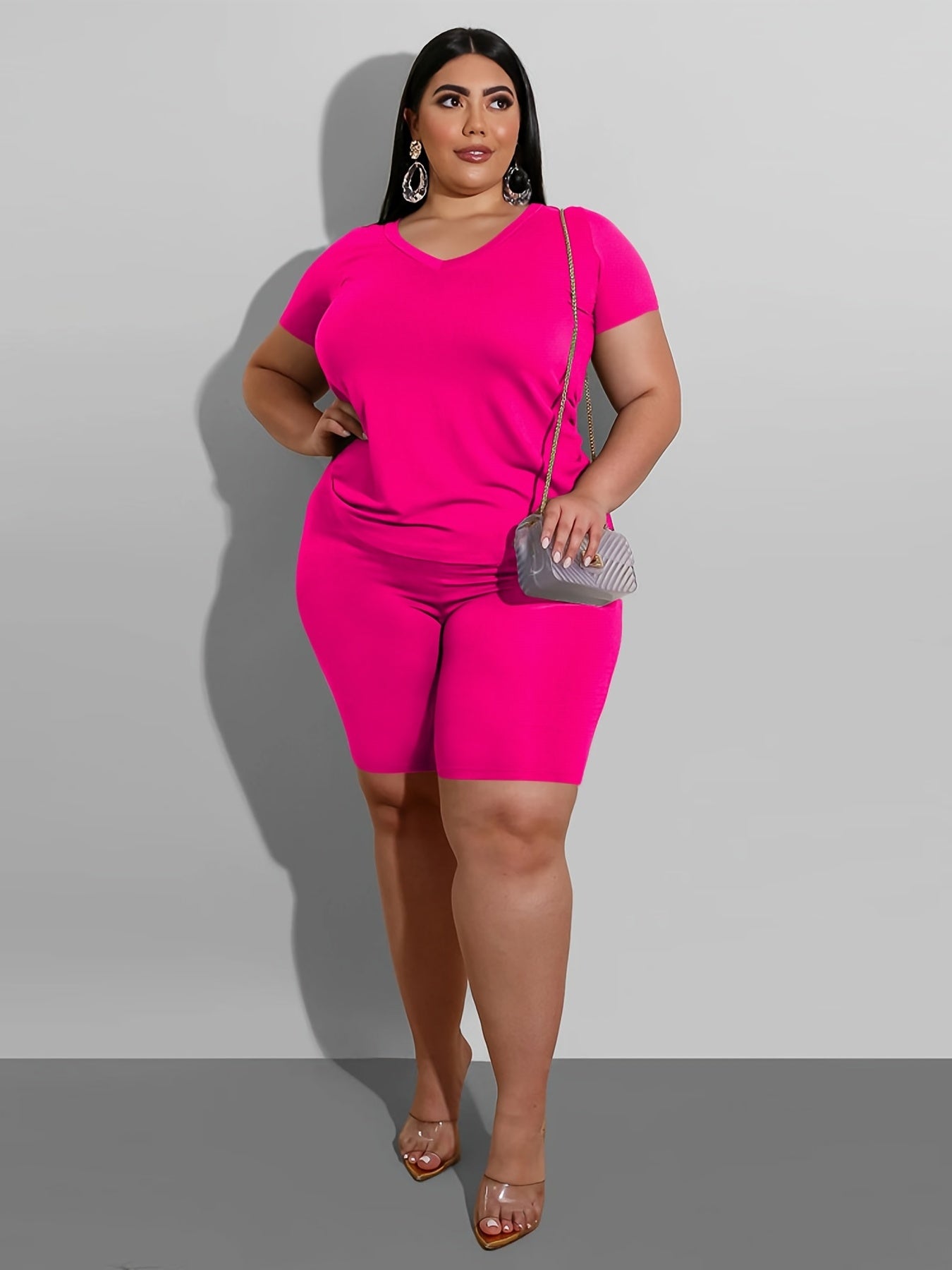 Short Sleeve Tee & Biker Shorts Set