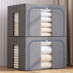 Large Capacity Storage Bag with Handles Portable Folding Clothes Storage Box