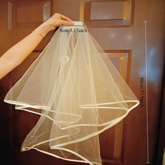 Romantic Sheer Tulle Bridal Veil Wedding Accessory