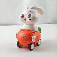 Durable Plastic Rabbit Toy Car Anti Fall Wear Resistant 5 Colors