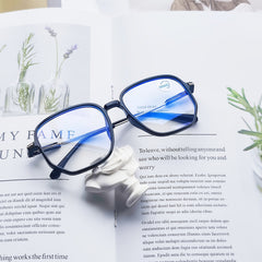 Square Anti Light Glasses Metal Frame