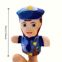 3pcs Finger Puppets Chef Nurse Police Farmer Chef Scientist Role Playing Toys