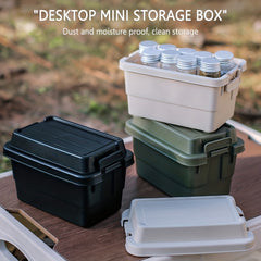 Outdoor Camping Mini Plastic Storage Box Desktop Seasoning Bottle Storage Box