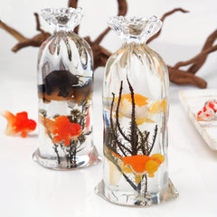 2pcs Silicone Bag Shape Mold Resin Flower Vase Silicone Mould