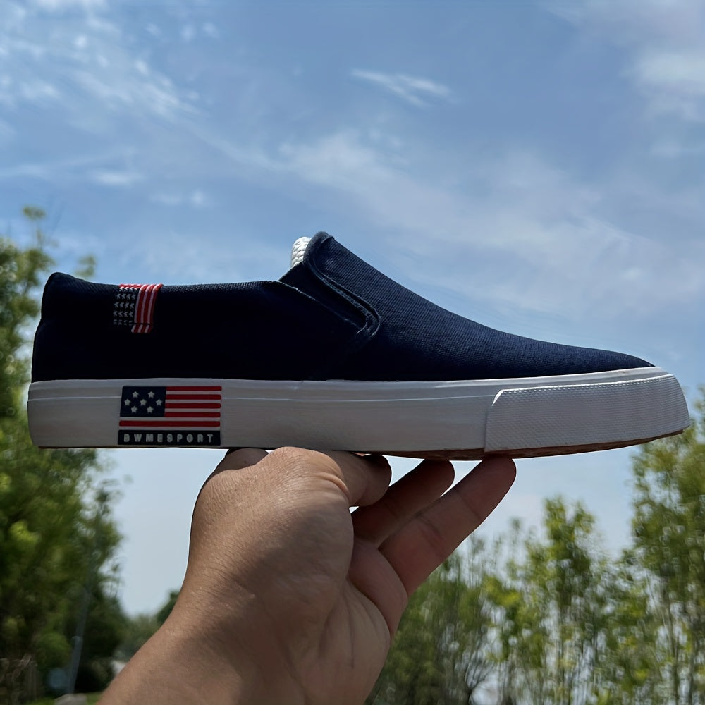 Men's Canvas Slip On Casual Shoes Low Top Classic