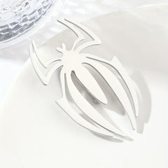 Steel Hollow Spider Brooch Silky Scarf Buckle Collar Pin
